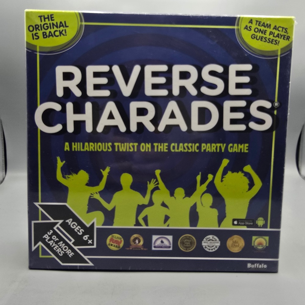 Buffalo Games Reverse Charades Board Game New Sealed Party Family Game Ages 6+